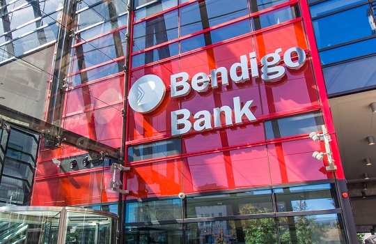 Frontage of Bendigo Bank building