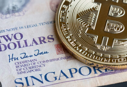 Physical Bitcoin on top of Singaporean dollars