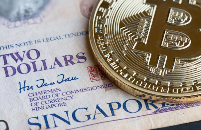 Physical Bitcoin on top of Singaporean dollars