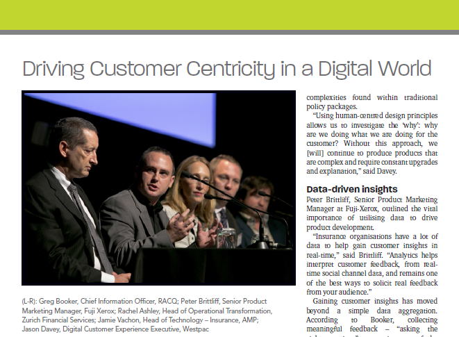 Driving Customer Centricity in a Digital World